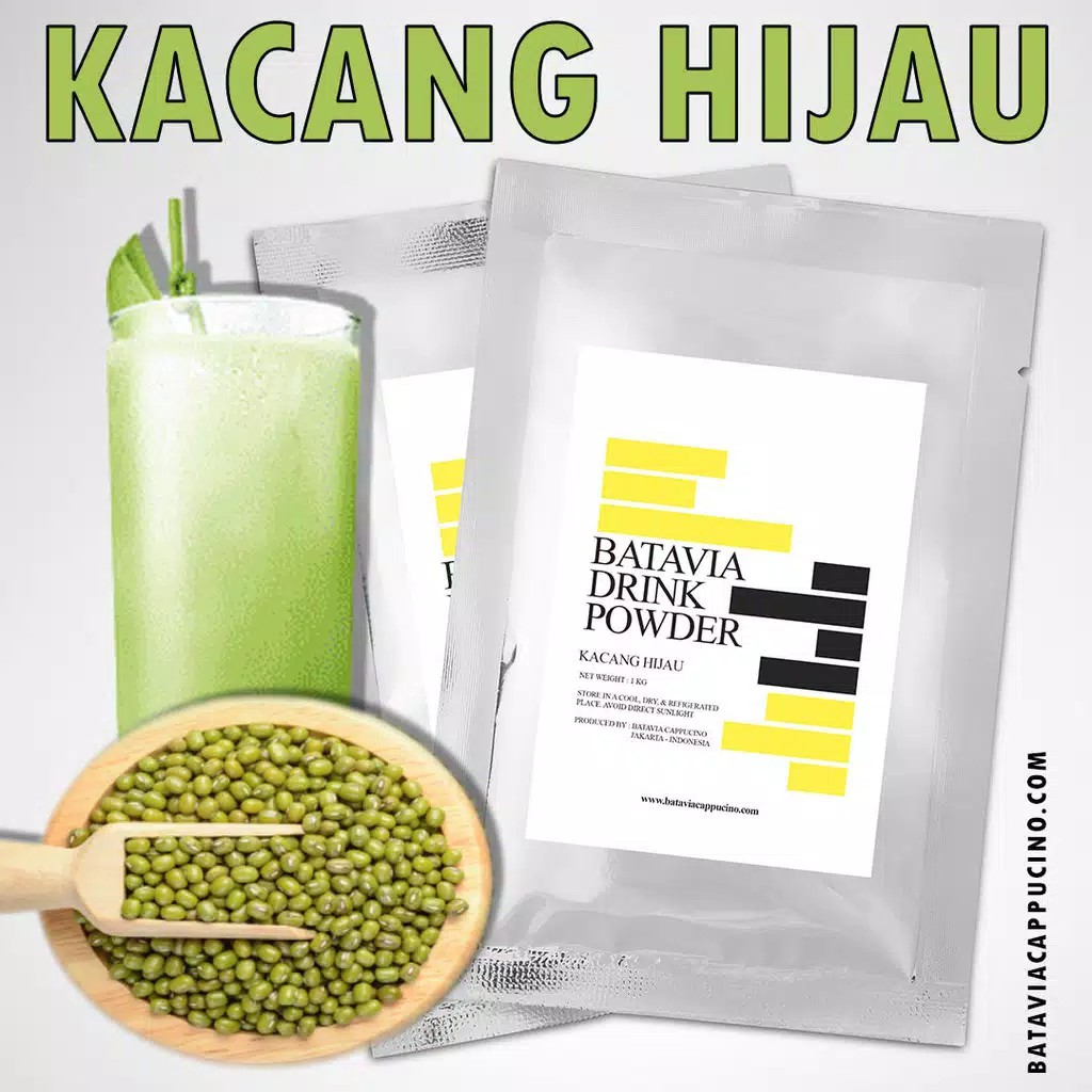 

Bubuk Minuma Premix Batavia Rasa Kacang Hijau 500Gram