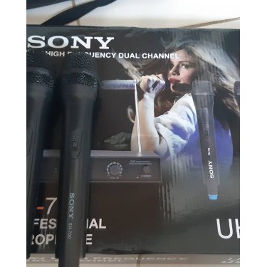 VISHIBA VT V 319 sepasang dua pegang wireless wireles tanpa kabel mic mik karaoke mikrophone microp