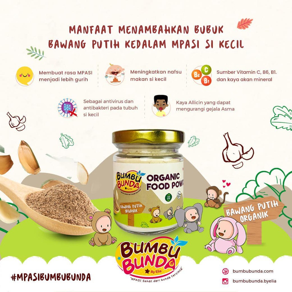 Food Powder MPASI Kaldu Bumbu Masak MPASI Bumbu Bunda 40 G