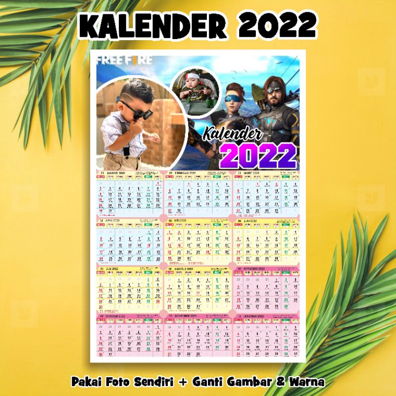 

Kalender 2026 pakai foto/request tema