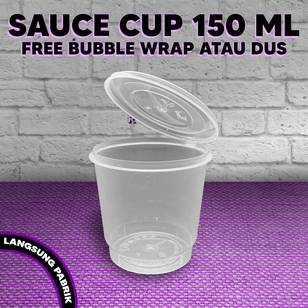Cup gelas plastik 150ml /Cup Puding/Cup Selai / Cup Rujak GROSIR