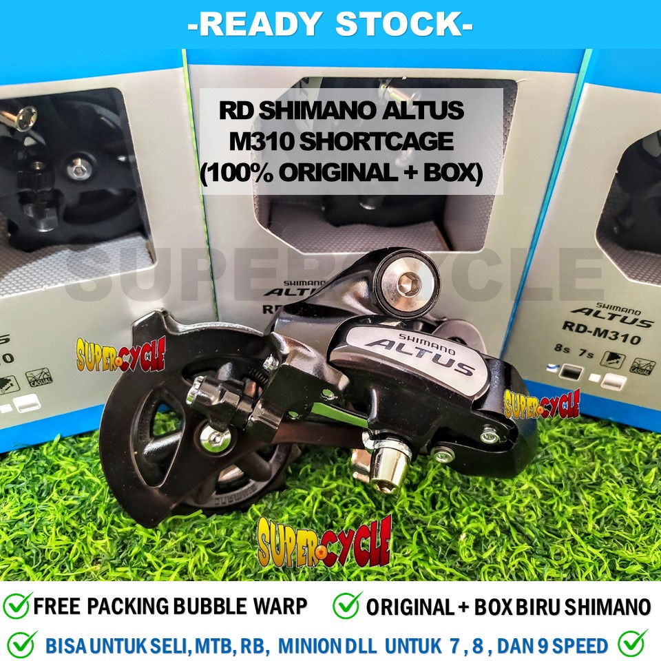 SP20D RD Shimano Altus M310 8 speed / 7 speed short cage Original