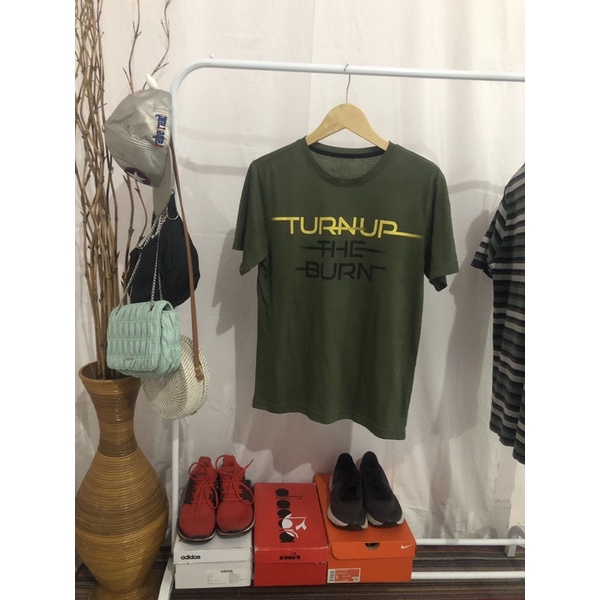 Preloved Kaos Diadora Original Green Size M