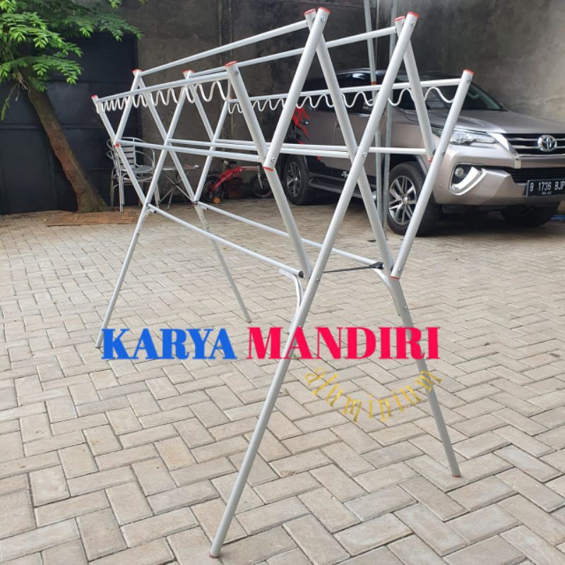 TARUNA - Jemuran Baju / Pakaian / Handuk Aluminium Warna - 180 CM / 1,8 Meter / 1,8 M