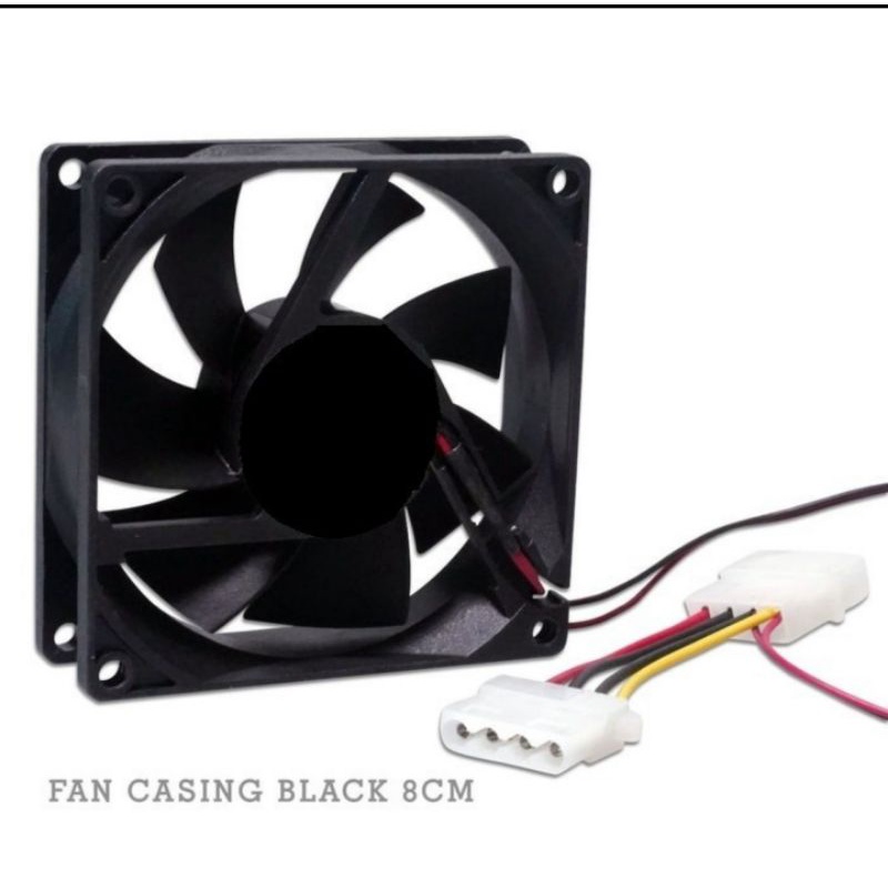 kipas pc fan casing cpu kipas komputer 8 cm 12 cm hitam transparan pendingin CPU computer kipas beni