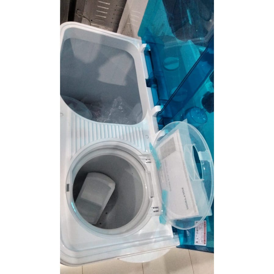 Polytron Mesin Cuci 2 Tabung 9.5 Kg Primadona Samba PWM 9572N 9572