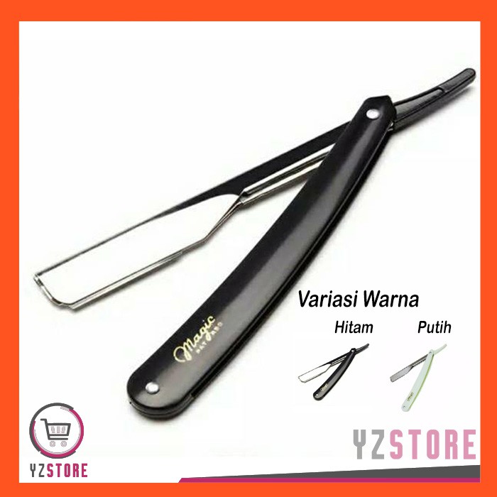 Pisau Cukur Kerik Lipat Barber Shaving Razor Knife Model Refill YZ63