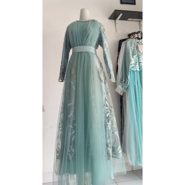 Dealova Indonesia - Zazzu Dress Tosca Pastel
