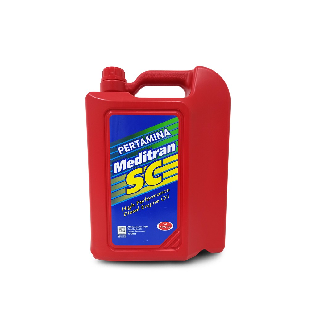 Oli pertamina meditran sc sae 15w-40 galon 10 liter