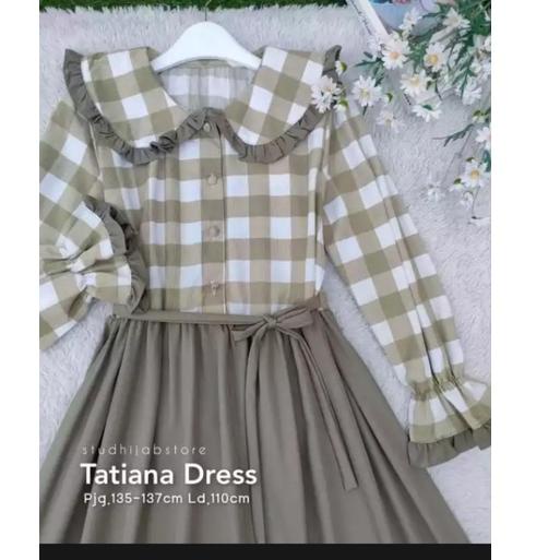 [KODE GHNTF] Baju Gamis Muslim Dewasa / Tatiana Dress / Baju Wanita Korea / Dress Muslim Dewasa / Ga