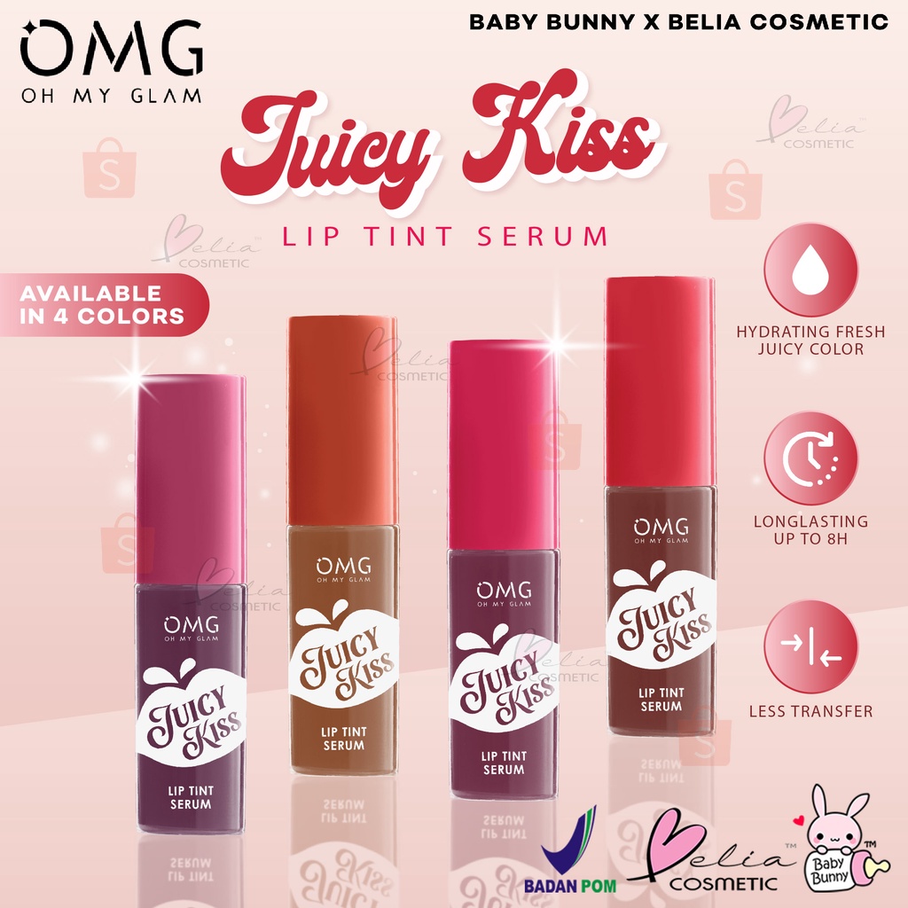 ❤ BELIA ❤ OMG Juicy Kiss Lip Tint Serum | Serum Bibir | Lip Tint | Tint Serum | BPOM