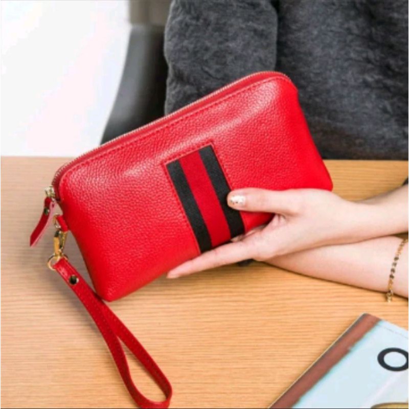 DOMPET WANITA TEMPAT HP ANDROID DAN UANG DOMPET KULIT ASLI BUKAN KW ATAU SEMI