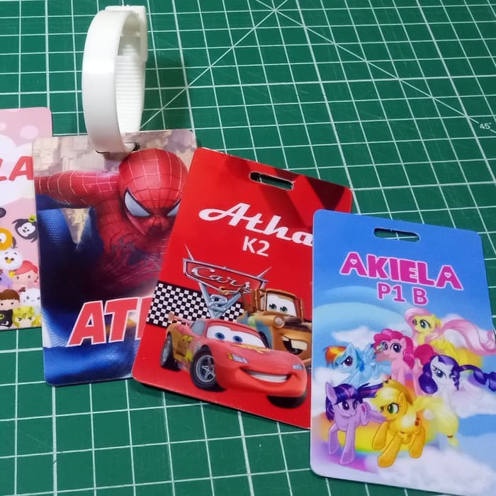 Bag Tag / luggage tag / gantungan koper / name tag / tag koper custom nama, label tas sekolah