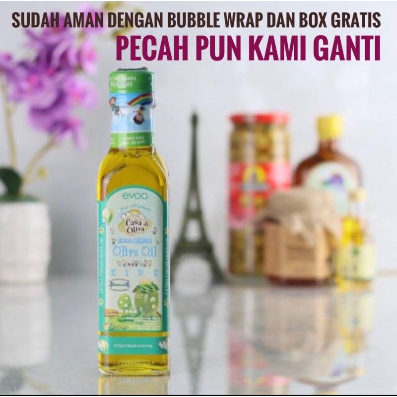 

Minyak Zaitun EVOO Extra Virgin Olive Oil Casa Di Oliva For Kids MPASI Makanan Bayi Organik