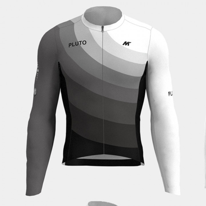 Jersey Sepeda Mysenlan Long Sleeve Jersey Pluto White Black