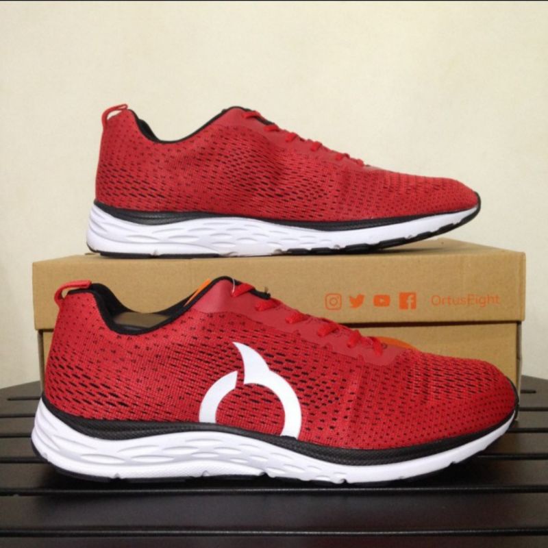 Sepatu Running Ortuseight Vector Merah ORIGINAL