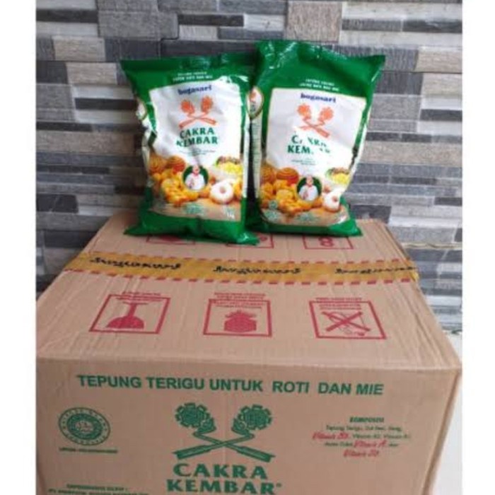 

BISA COD terigu cakra kembar kemasan 1dus 12kg