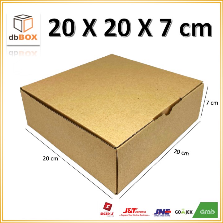 Kardus uk 20X20X7 cm....Box Die Cut kotak Kue tart-aksesoris-dll