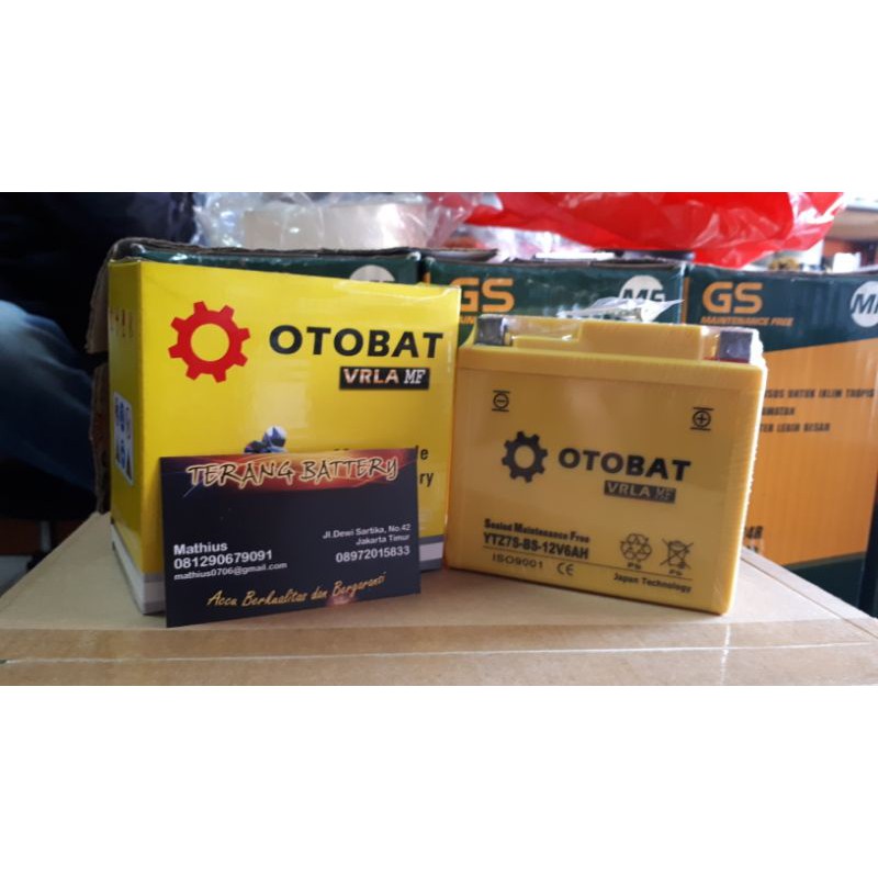 Aki PCX 125/150,Suzuki FU 150CC,GTZ6V/YTZ7S-BS,12V-6AH,Otobatt