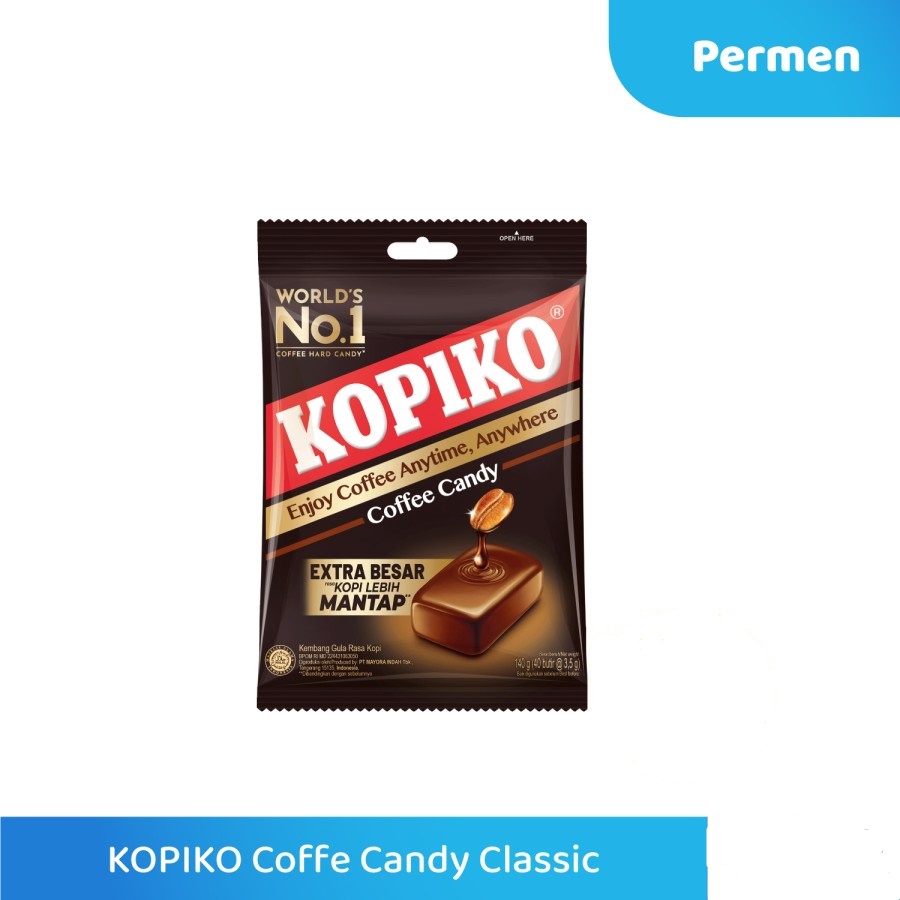 PERMEN KOPI KOPIKO COFFEE CANDY CLASSIC POUCH ISI 50