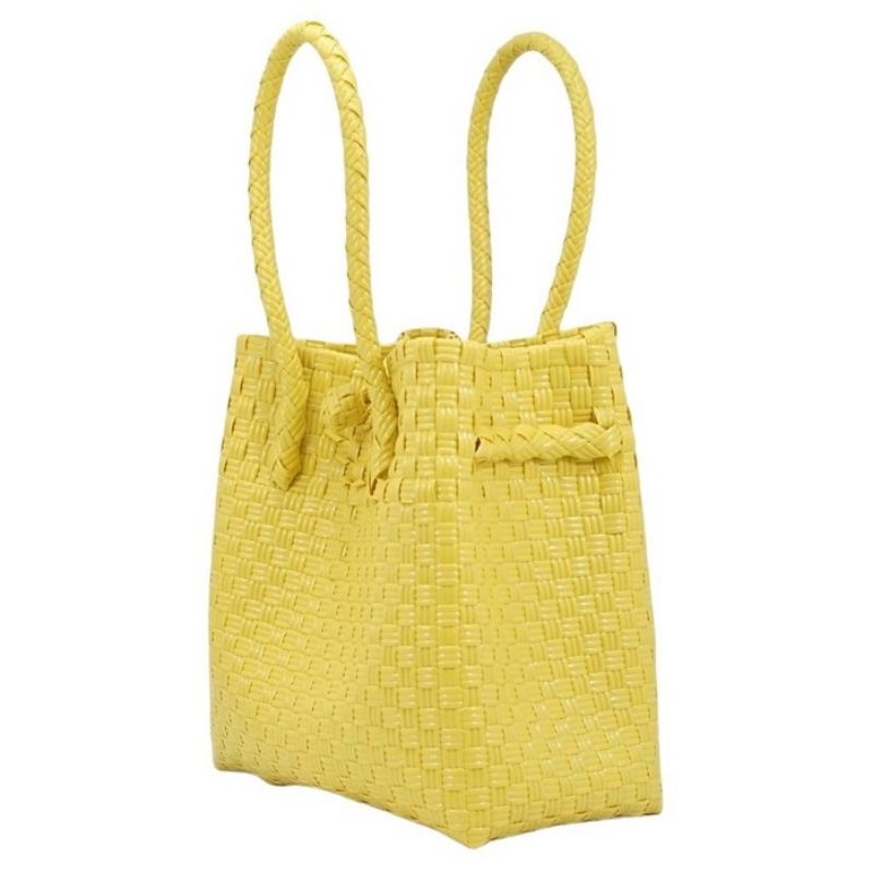 tas model anyaman bali bag bottega anyam kerajinan tangan tebal waterproof pastel color