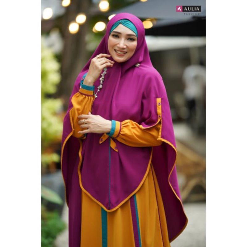 BUSANA MUSLIM TERBARU 2022// GAMIS SYAR'I AULIA AGHNIA