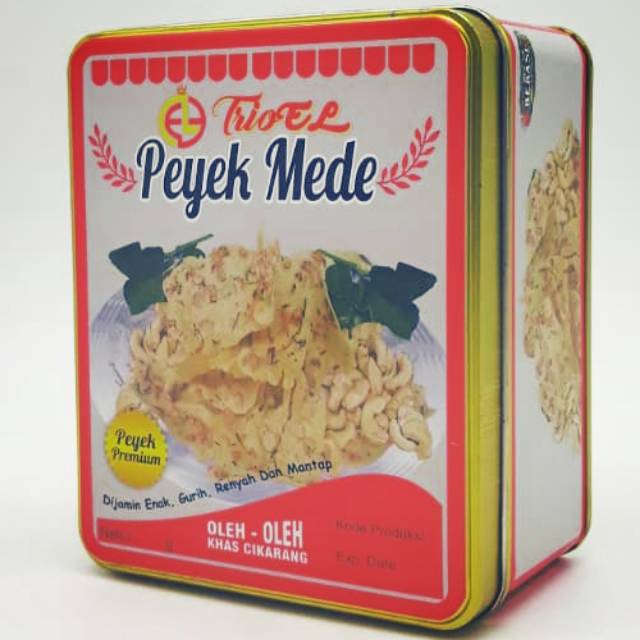 

Peyek Mede Premium enak dan renyah kemasan kaleng nett 200 gram