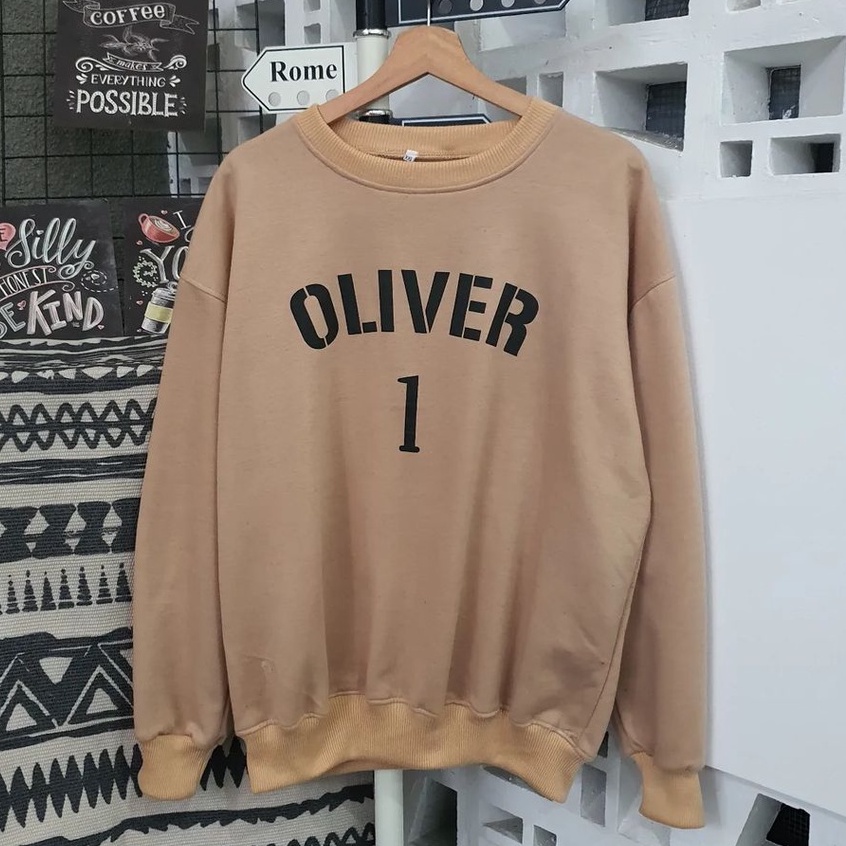 Outwear Wanita Sweater Oliver Bahan Pleece Terbaru Korean Style