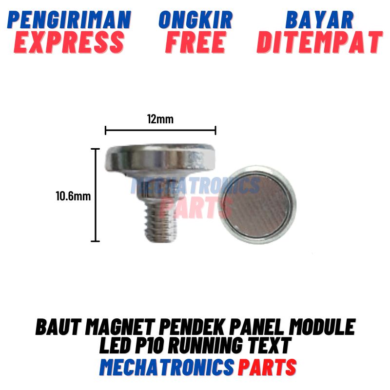 [SKP-9010] BAUT MAGNET PENDEK PANEL MODULE LED P10 RUNNING TEXT