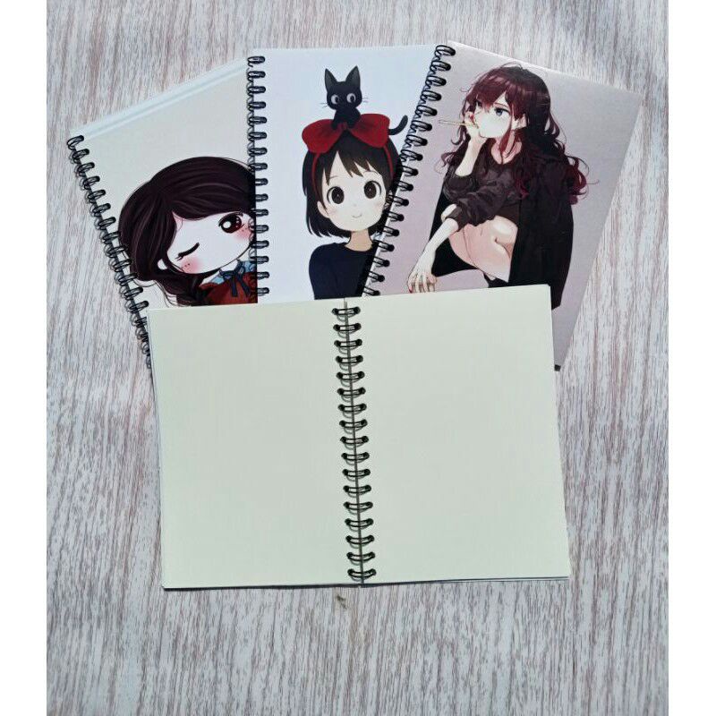 

sketch book ukuran A6 cover gambar unyu unyu