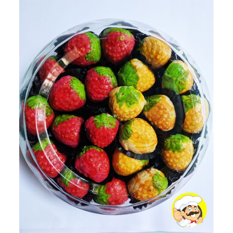 

Kue Nastar Strobery Kue Kering Nastar isi Selai Nanas