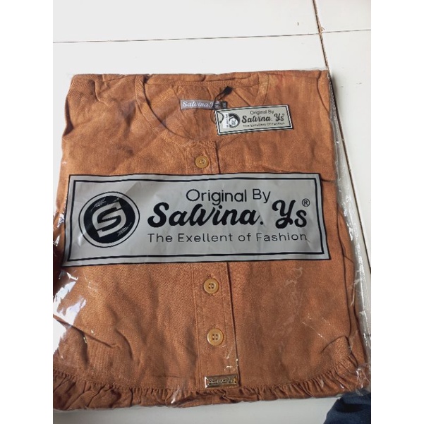 salvina ys original midi dress katun uniqlo gamis kekinian