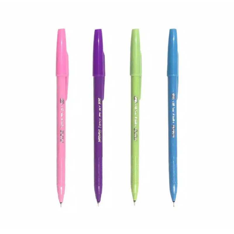 

4pcs Pulpen Pipo Fancy Tinta Hitam Tahan Air