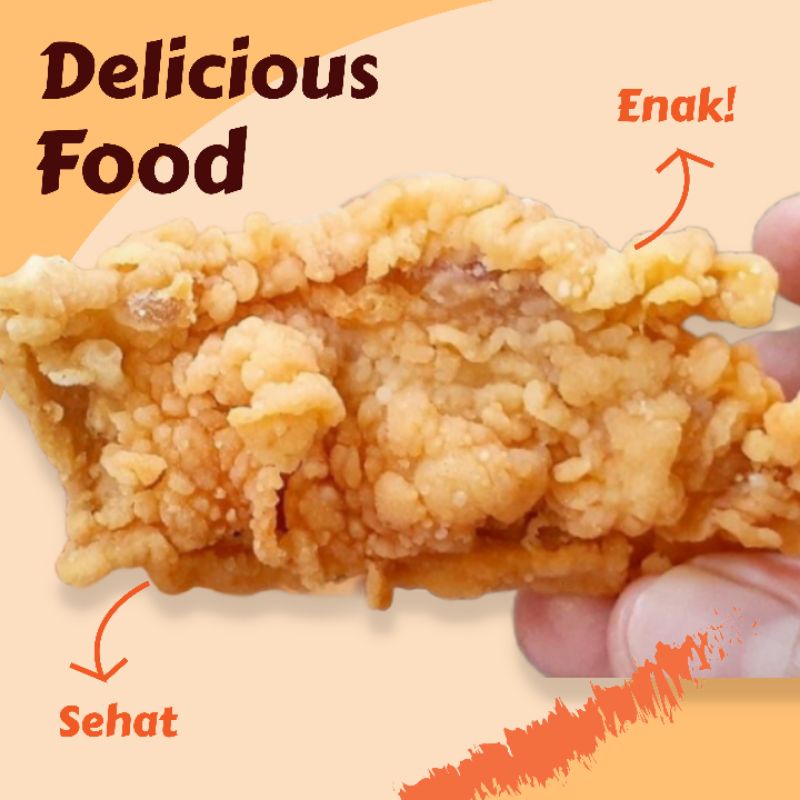 

[ CHA's Cokies&Snack ] Kulit Ayam Crispy Original Best Seller Kripik Snack Cemilan Kekinian Murah Enak Halal 100 gram
