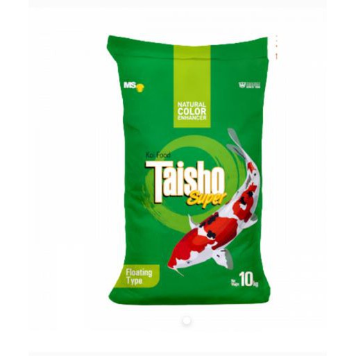 TAISHO Super Hijau Green 10KG 1mm/2mm/5mm - Makanan Ikan Hias Koi Murah