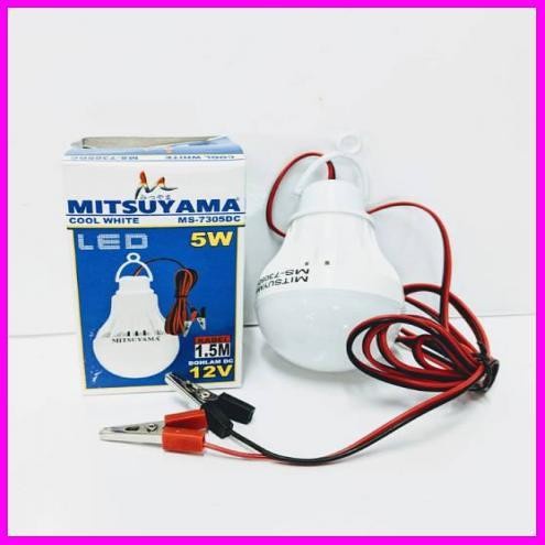 Bohlam AKI Led DC 12V Mitsuyama 5W LAMPU Putih MS-7305