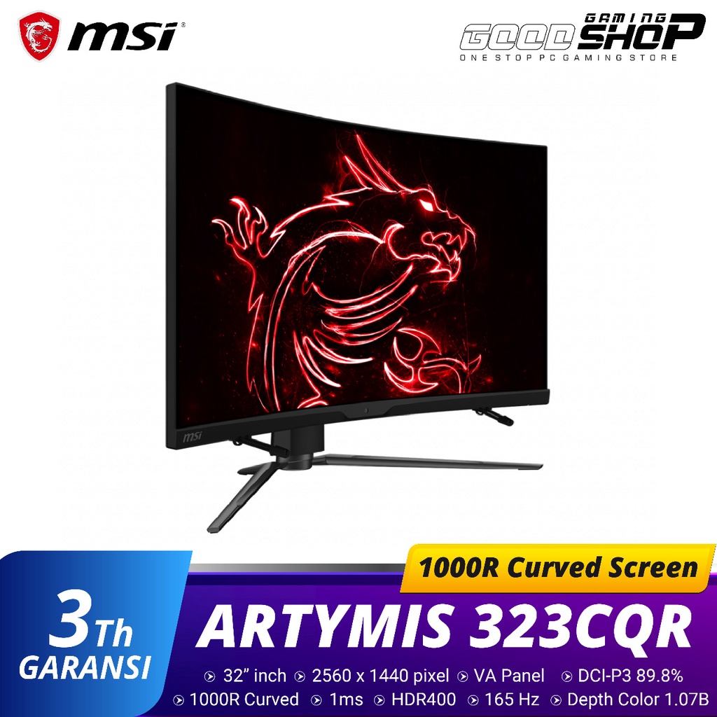 MSI MPG ARTYMIS 323CQR WQHD 165Hz Curve - Gaming Monitor