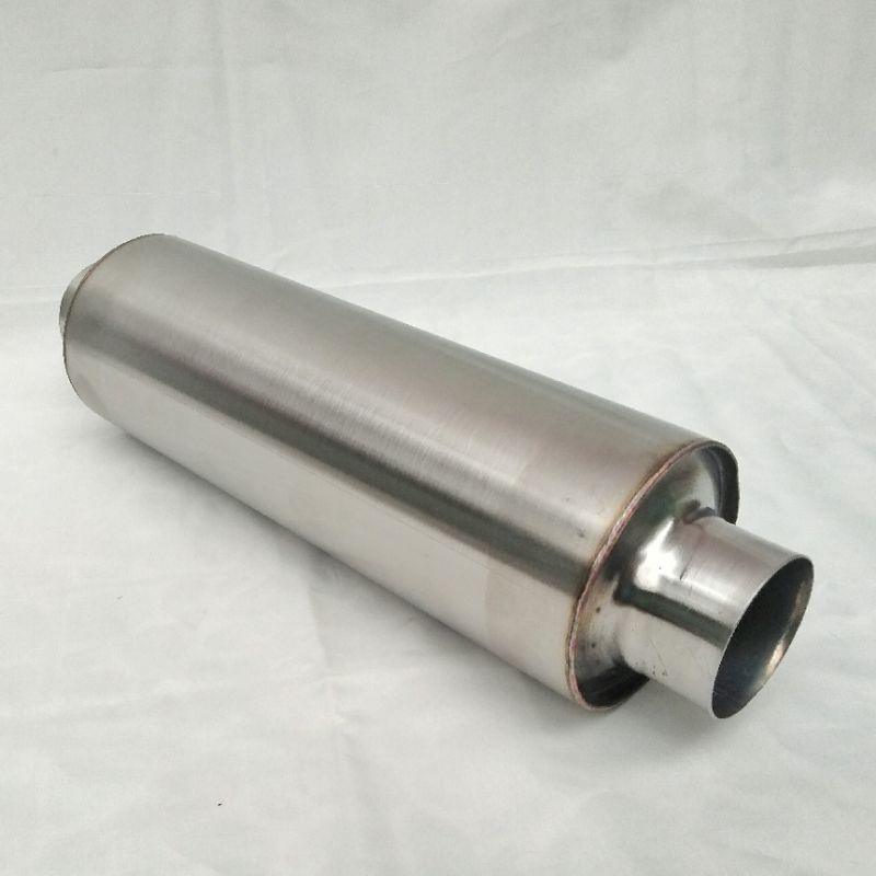Resonator knalpot mobil ngebas peredam suara mobil bahan stainless