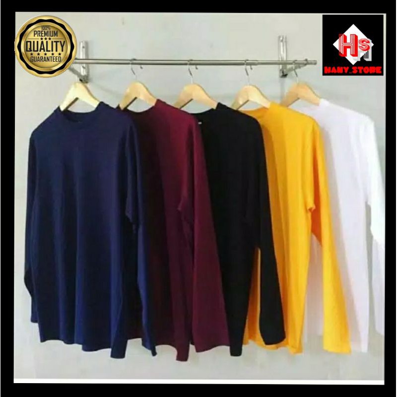Kaos polos lengan panjang [COMBED 30s] PREMIUM