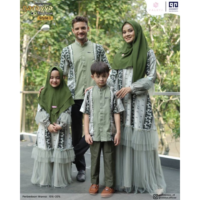 FAMILY SET NARAYYA SERIES BY AHZARAYY VALDYA/TEA FOREST/IEDSERIES 2022/BEST SELLER