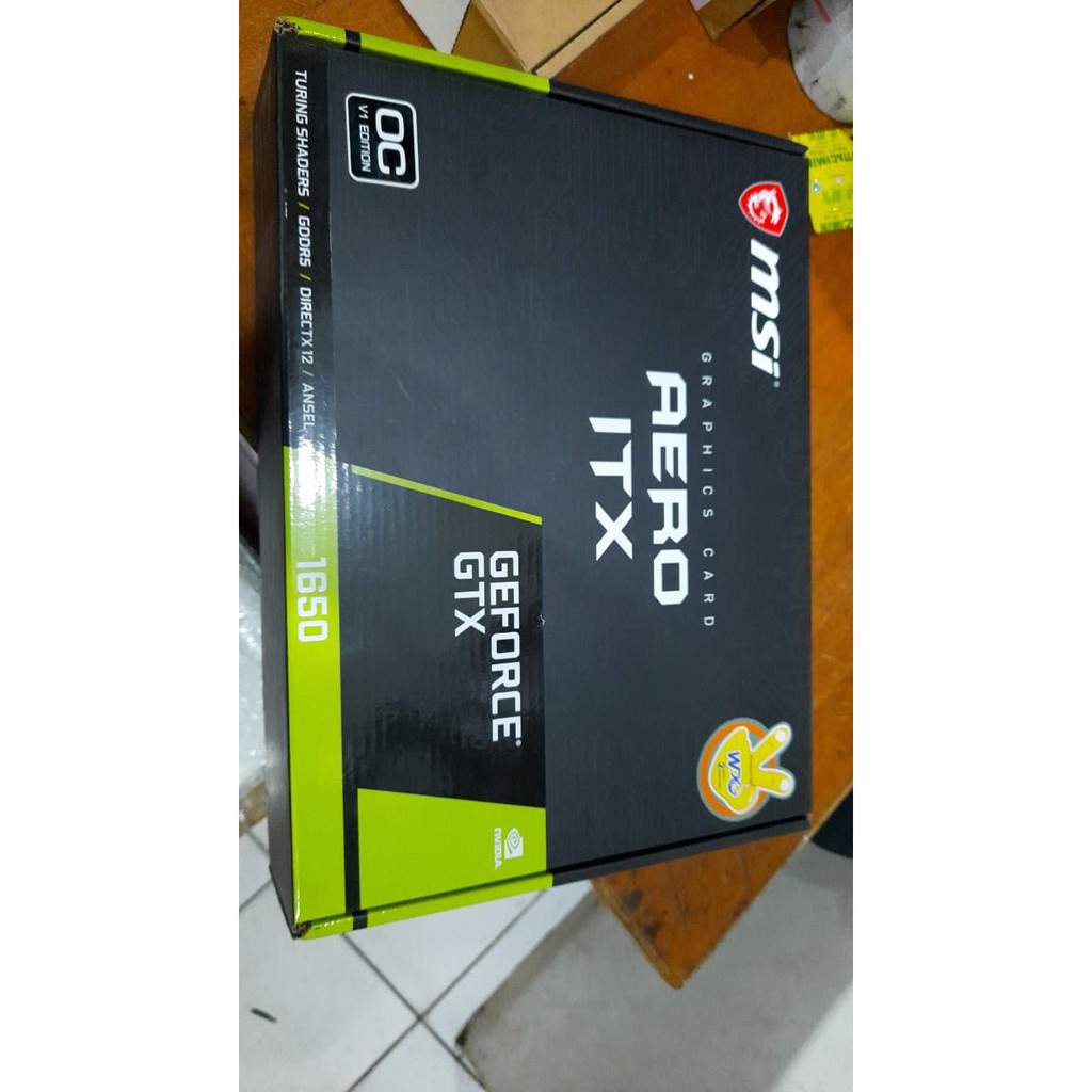 VGA CARD MSI GEFORCE GTX 1650 AERO ITX OC 4GB GDDR5