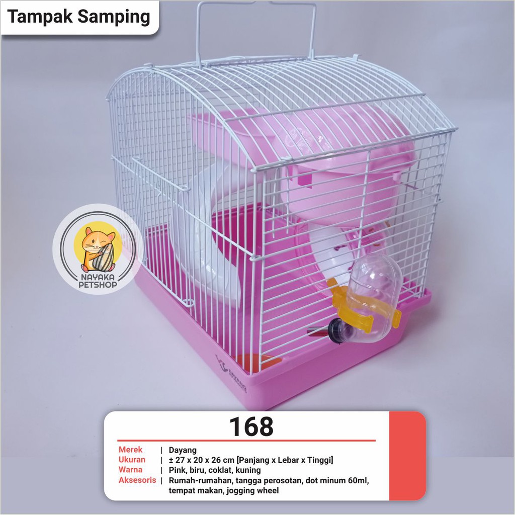 Dayang 168 Kandang Hewan Hamster Tingkat 2 Lantai