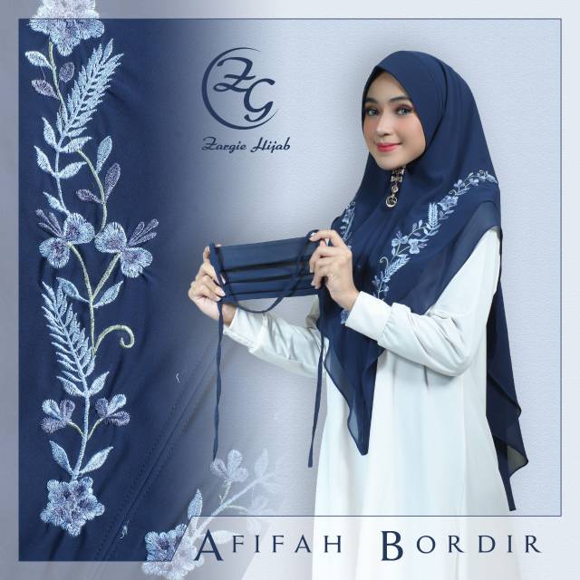 Hijab Afifah Bordir