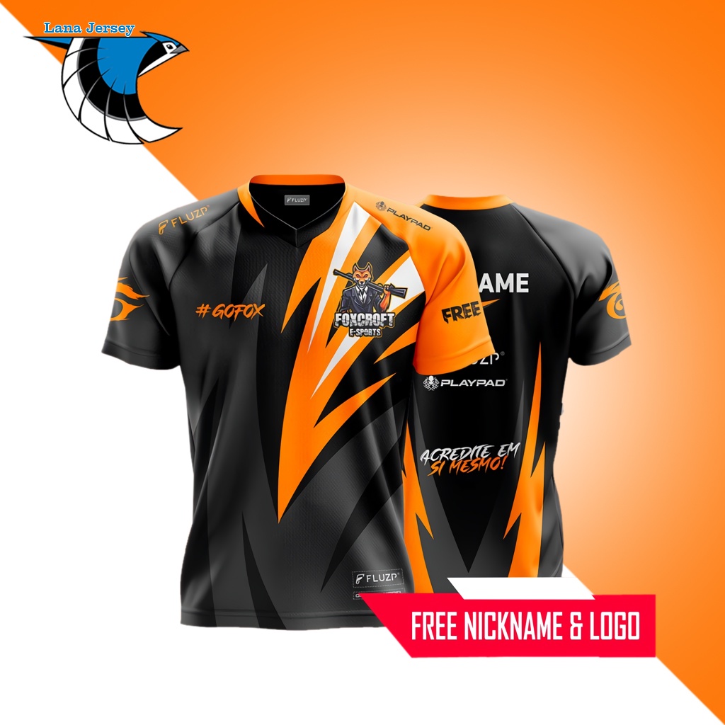 JERSEY BAJU KAOS GUILD GAMING FREEFIRE FF MOBILE LEGENDS ML PUBG BISA CUSTOM+LOGO (FREE NICKNAME)