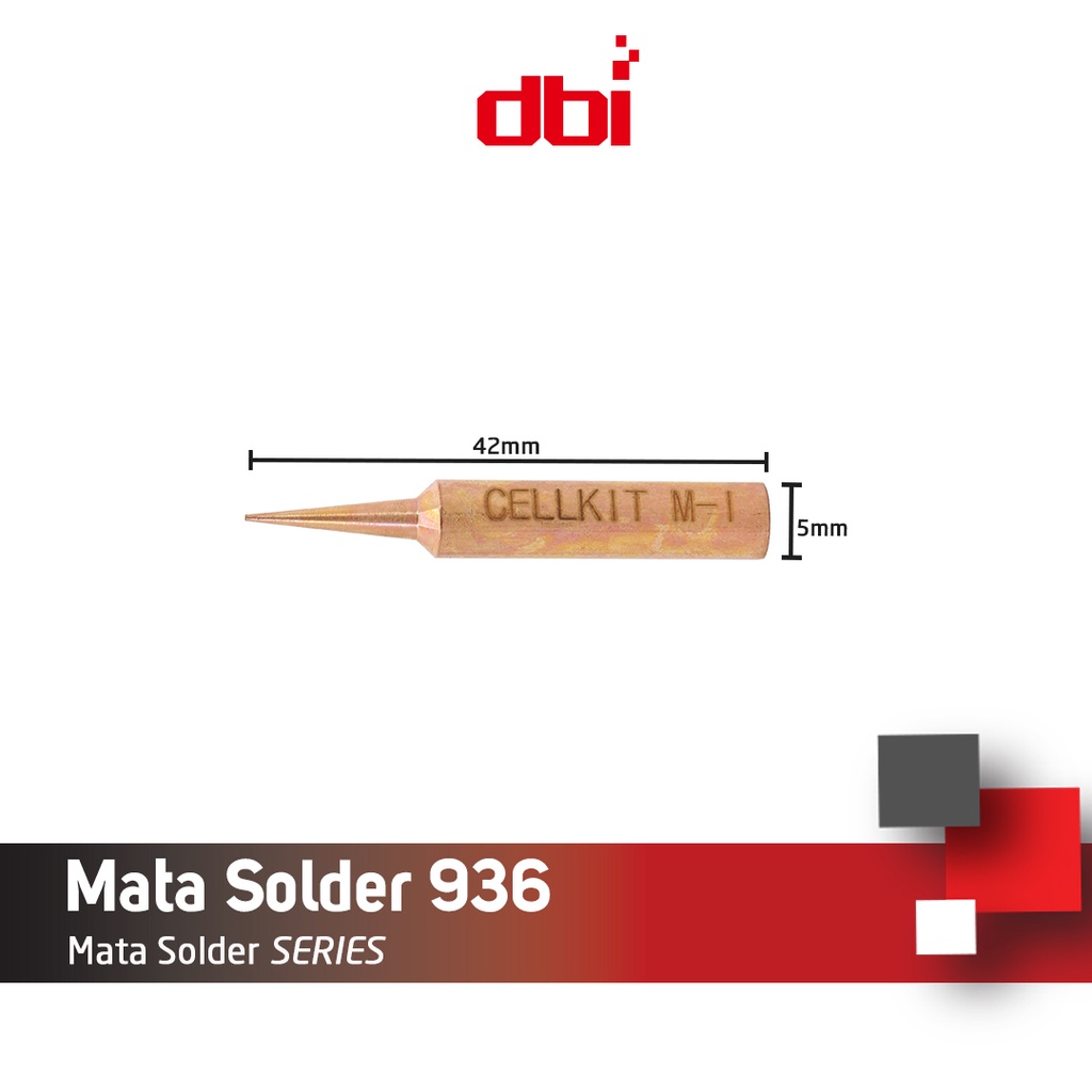 Paket Mata Solder 936 Tembaga (Lancip, Bengkok)