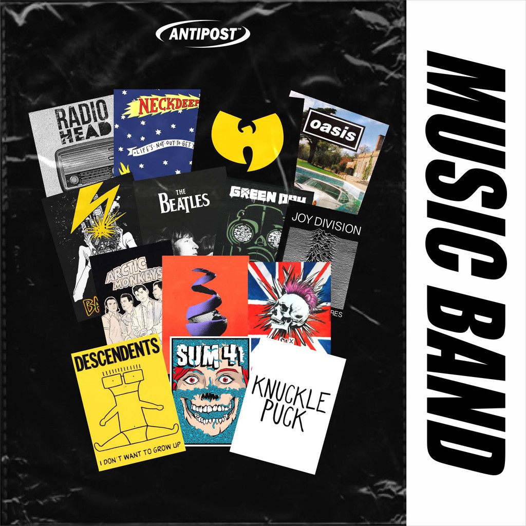 Paket Poster Music Band Pop / Pop Punk / Punk / Rock / Alternative [ Isi 10 Pcs - 20 Pcs ]