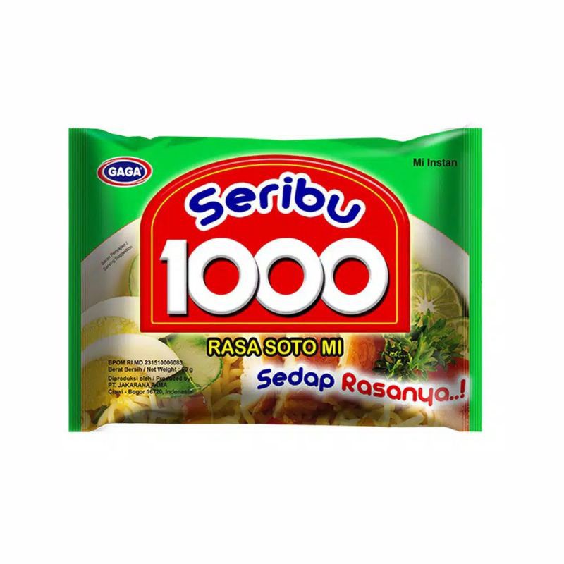 

10 PCS GAGA MIE 1000 RASA SOTO