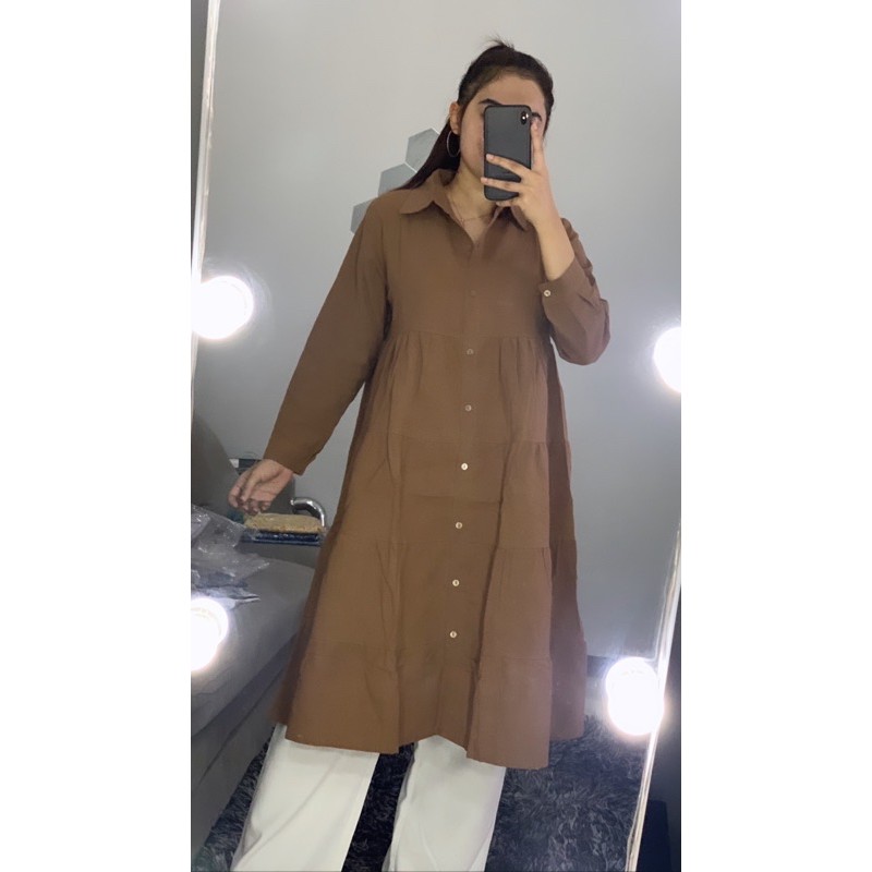 kemeja tunik premium / kemeja tunik / tunik linen / kemeja linen / premium quality