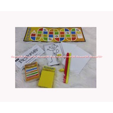 Pictionary Quick Sketches Board Game Mainan Anak Mainan Kelompok