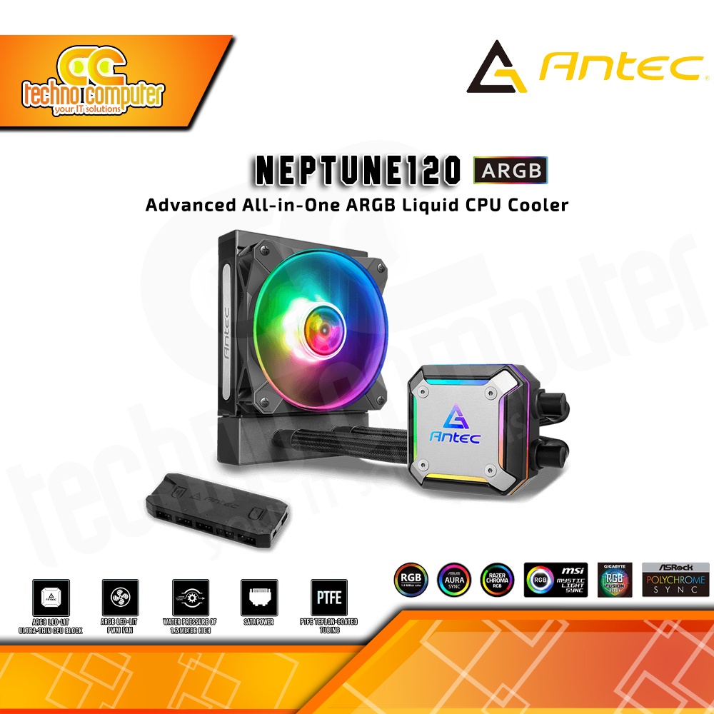 CPU COOLER ANTEC NEPTUNE 120 ARGB - 120mm AIO Liquid Cooler